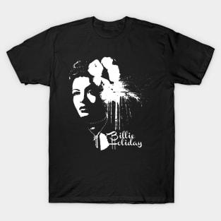 Billie Holiday stencil T-Shirt